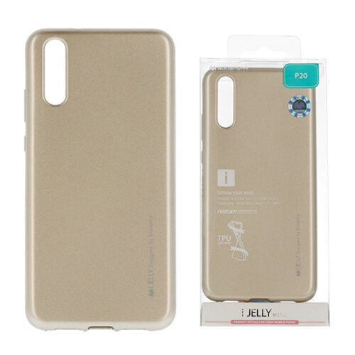 huawei p20, arany, szilikon tok, ijelly